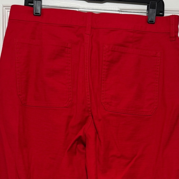 J. Crew Red Camp-Pocket Wide-Leg Pant - Sz 29 NWT - Picture 4 of 8